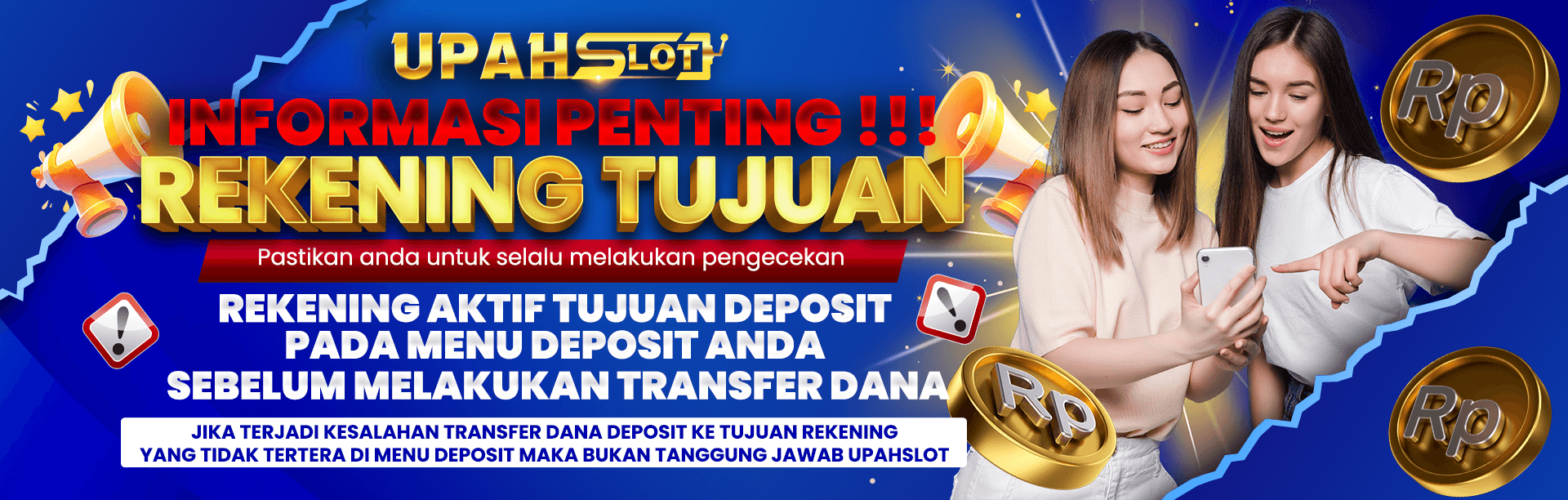 INFORMASI PENTING NOMOR REKENING TUJUAN